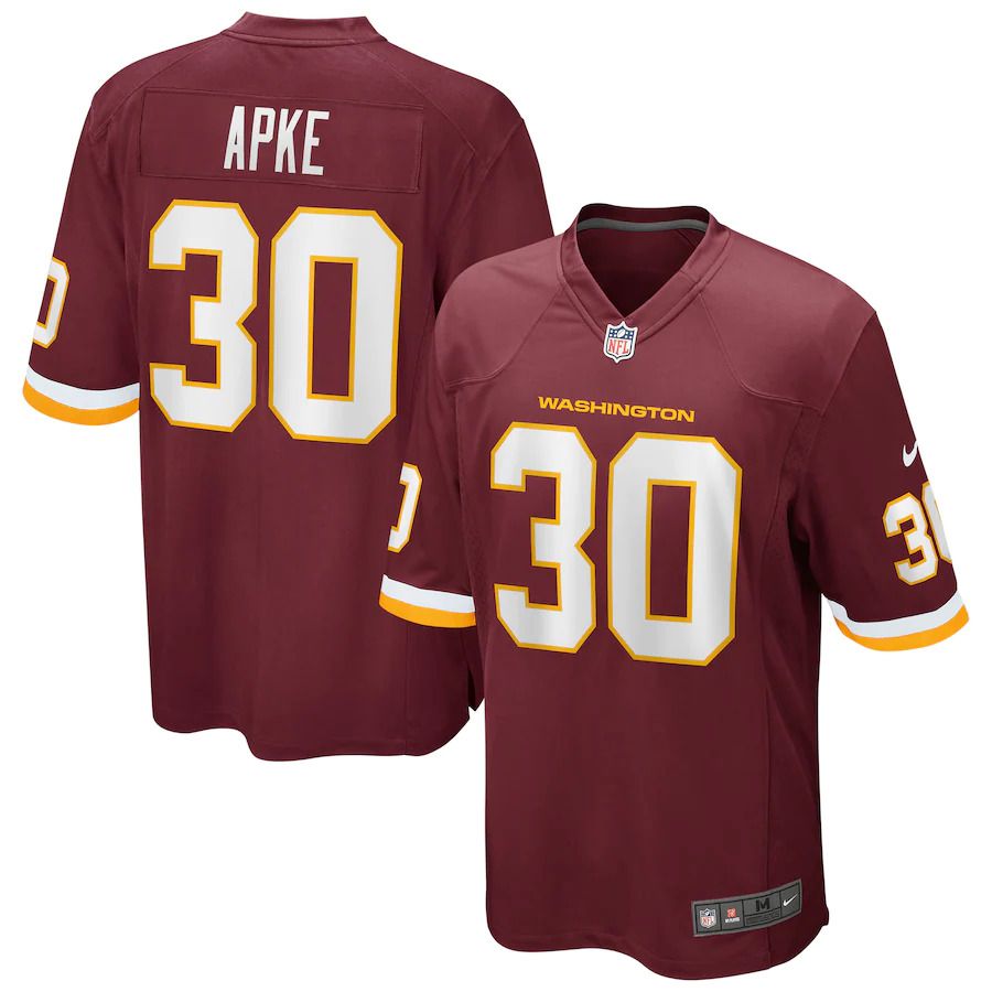 Men Washington Redskins #30 Troy Apke Nike Burgundy Game Player NFL Jersey->washington redskins->NFL Jersey